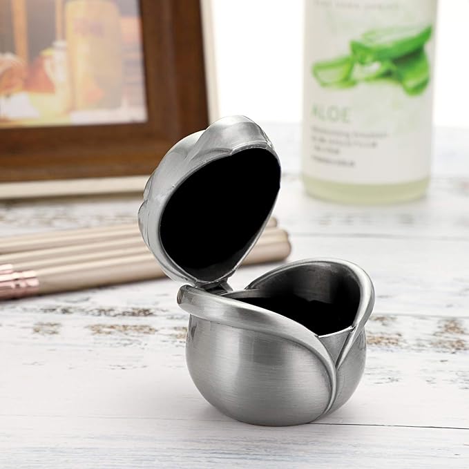 Hipiwe Rose Shape Vintage Jewelry Box - Small Trinket Storage Holder Case Keepsake Organizer Box for Rings Earrings Necklace Treasure, Gift for Women, Small