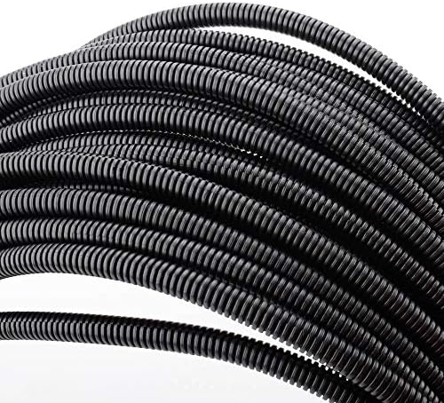 ZhiYo 100 FT 1/4" Wire Loom Split Tubing Auto Wire Conduit by ZhiYo