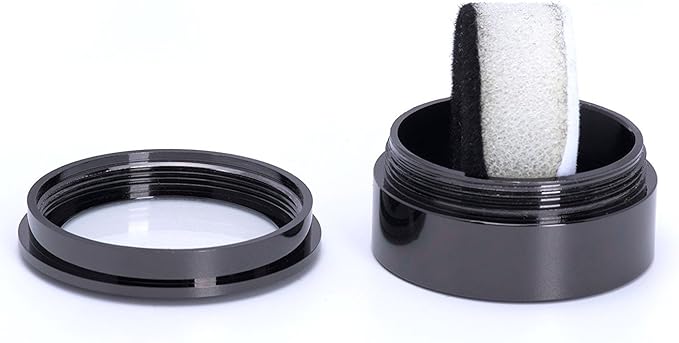 Small Loose Diamond or Gemstone Display Box Case Holder Show Container Metal (Black- 1.3x0.5)