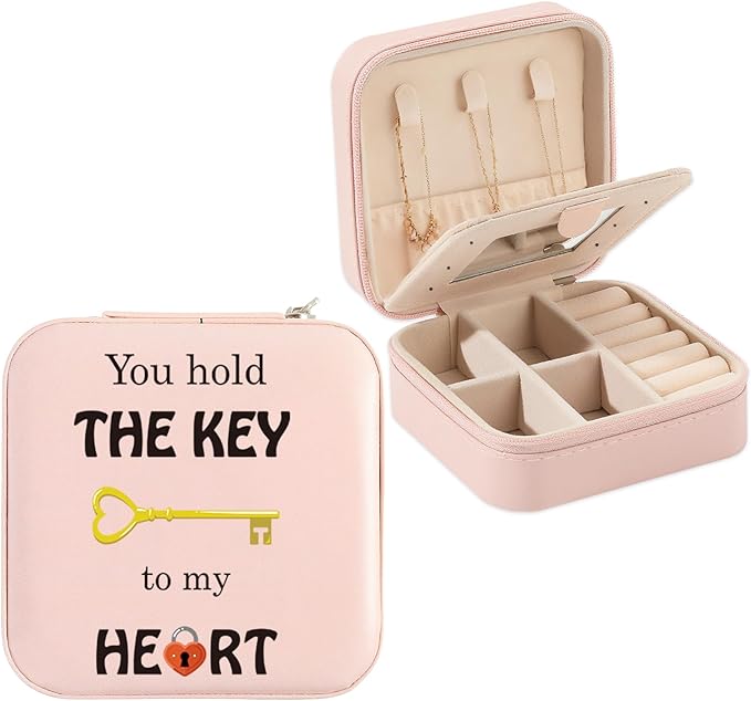 Valentines Day Gifts for Her Wife Girlfriend Christmas Mothers Day Birthday Gift for Girlfriend Wife Romantic I Love You Gift for Her Wedding Anniversary Keepsake for Women Travel Jewelry Box