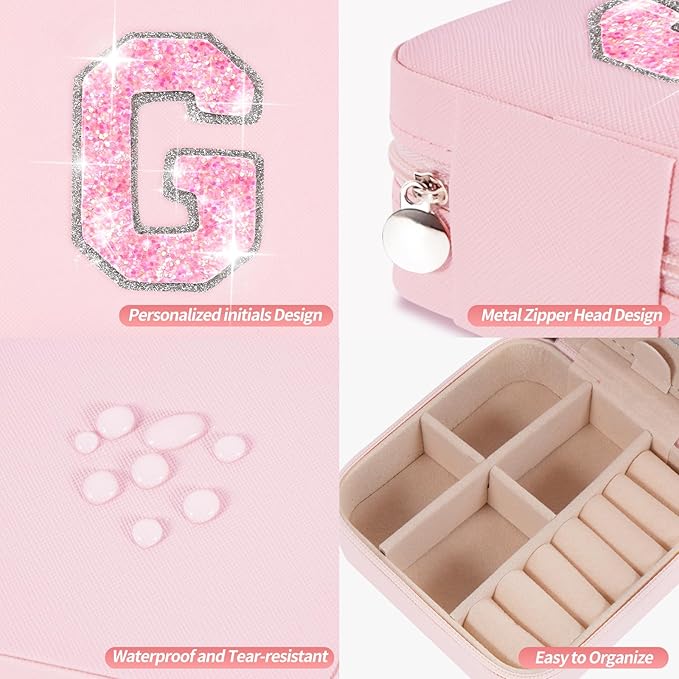 Uygafly Graduation Gifts for Women Teen Her,Fashion Jewelry Case Cute Trendy Stuff Graduation Essentials Accessories | Pink,G