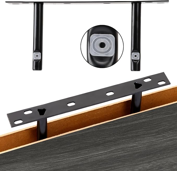 Fixwal 15.8in Floating Shelves, Rustic Wood Finish Wall Shelves Set of 4, Shelves for Wall Decor, with Invisible Brackets for Bathroom, Living Room,Bedroom and Kitchen(Gray)