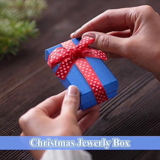 Batiyeer 36 Pcs Cardboard Jewelry Gift Boxes Jewelry Boxes Packaging Small Earring Gift Box with Lids for Necklace Ring Bracelet Party