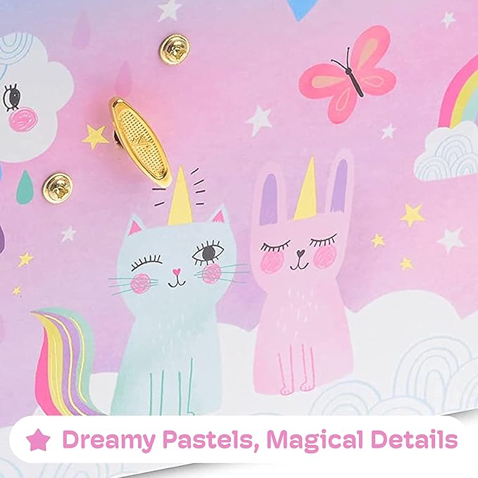 Jewelkeeper Unicorn Musical Jewelry Box for Girls - Cotton Candy Unicorn Design Music Box with 2 Pullout Drawers to Store Earrings, Necklace and Bracelets, Plays The Beautiful Dreamer Tune