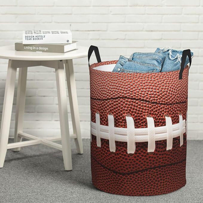 Laundry Basket Room Decor,Round Laundry Hamper Waterproof Dirty Clothes Hamper Collapsible Laundry Baskets With Handles,Toy/Clothes Storage Basket For Home Dorm Bathroom Decor