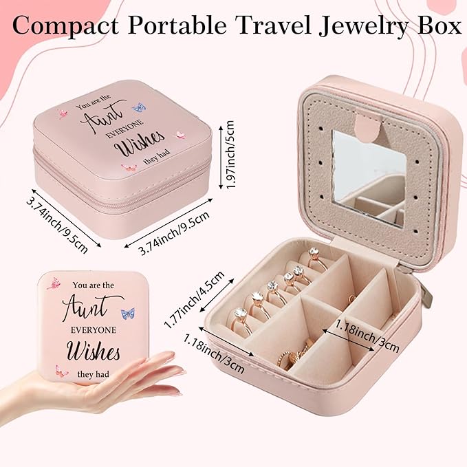 Aunt Gifts Jewelry Box Auntie Gift Ideas Valentines Easter Mothers Day Gifts for Aunts from Niece Nephew Aunts Christmas Birthday Gift You Are The Aunt Everyone Wishes They Had Jewelry Case