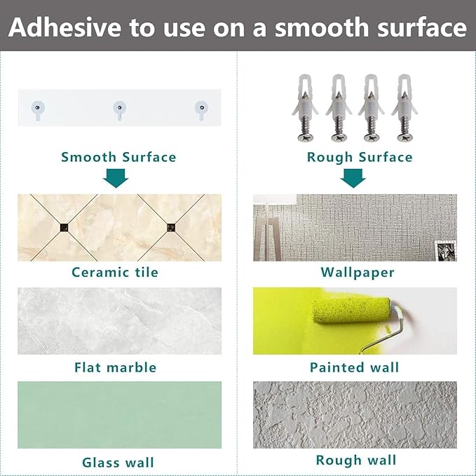 Bakzon Acrylic Shower Shelves 2 Pack, Adhesive Bathroom Shelves No Drill, Clear Acrylic Shower Caddy Wall Mounted Organizer for Inside Shower, Bathroom Storage Shelf