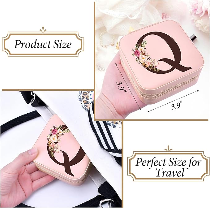 Inngeroo Mothers Day Mom Gifts from Daughter Son, Travel Jewelry Case Box Organizer Personalized Gifts for Mom Wife Women Daughter Friends Sister Grandma Aunt