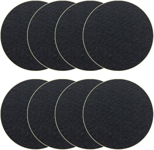 Becozofu 7.25 inch Kitchen Compost Bin Charcoal Filter Replacements, Compost Pail Replacement Carbon Filters, Round, Activated Charcoal, Set of 8