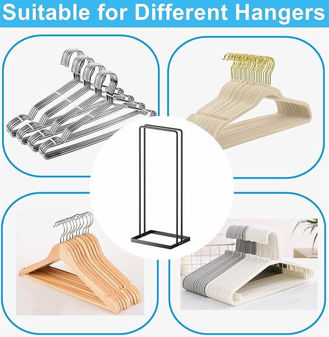 Hanger Organizer 4Pack Clothes Hanger Holder Organizer for Closet Laundry Room Coat Hanger Stacker for Wire Hangers Rack Stand Caddy for Adult Kids Velvet Pants Hangers Storage