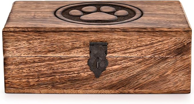Kaizen Casa Jewellery Box Paw Design-Trinket Box Ladies-Jewellery Multipurpose Treasure Chest Keepsake Organizer Size- 8" x 5" x 3",| Decorative Storage Bin