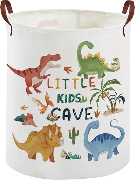 Kids Laundry Basket Animal Hamper for Nursery Dinosaur Hamper Cute Kids Storage Bin Organizer Room Decor for Home(Dinosaur)