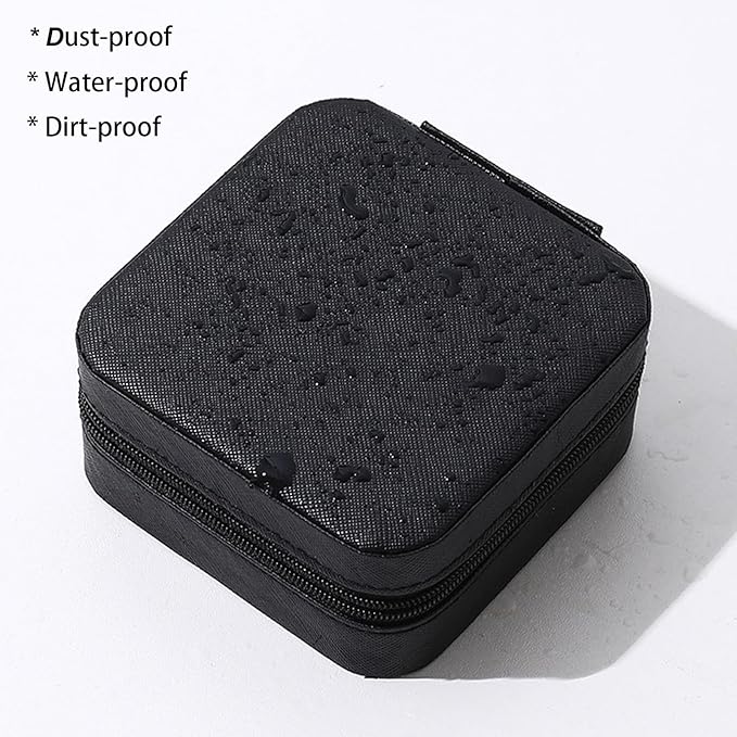 Travel Jewelry Case 2 Pack Mini Travel jewelry Box Portable Organizer Women Girls Gift Box for Rings Earrings Necklaces Bracelets