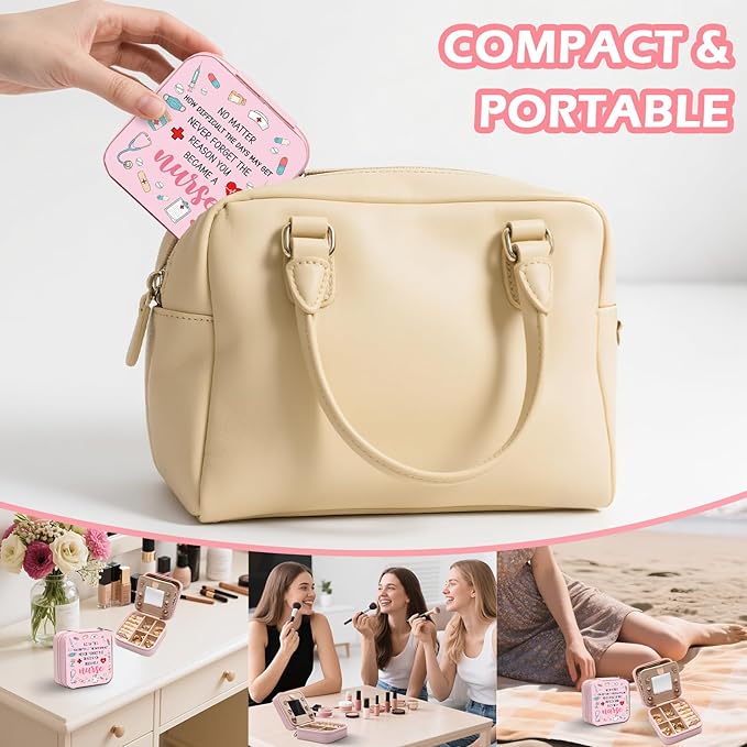 GAOLZIUY Nurse Gifts for Women, Nurse Travel Portable Jewelry Box, Appreciation RN Graduation Nurses Week Christmas Nurse’s Day Gifts for Nursing Student