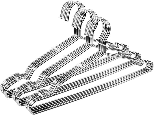 Clothes Hangers 30 Pack Coat Hangers Non Slip Wire Hanger Clothing Heavy Duty Seropy Metal Hangers Space Saving Ultra Thin of Stainless Steel Hanger