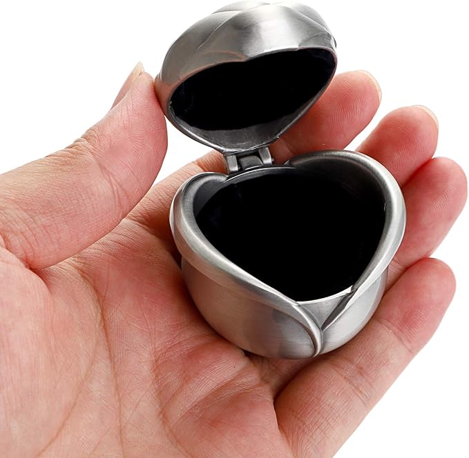 Hipiwe Rose Shape Vintage Jewelry Box - Small Trinket Storage Holder Case Keepsake Organizer Box for Rings Earrings Necklace Treasure, Gift for Women, Small