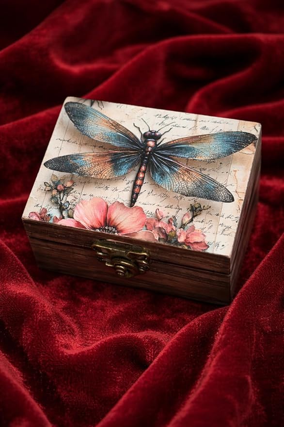 RK Collections Dragonfly Trinket Box Small Jewelry Keepsake Box | Bird lovers Gift Idea, Animals Ornaments for Girls, Women, Gift Idea, for Home Décor (3DFS1)