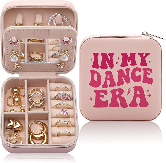 Dancer Dance Gifts Jewelry Box, Era Gifts for Dancers Friends, Teammate Travel Jewelry Case