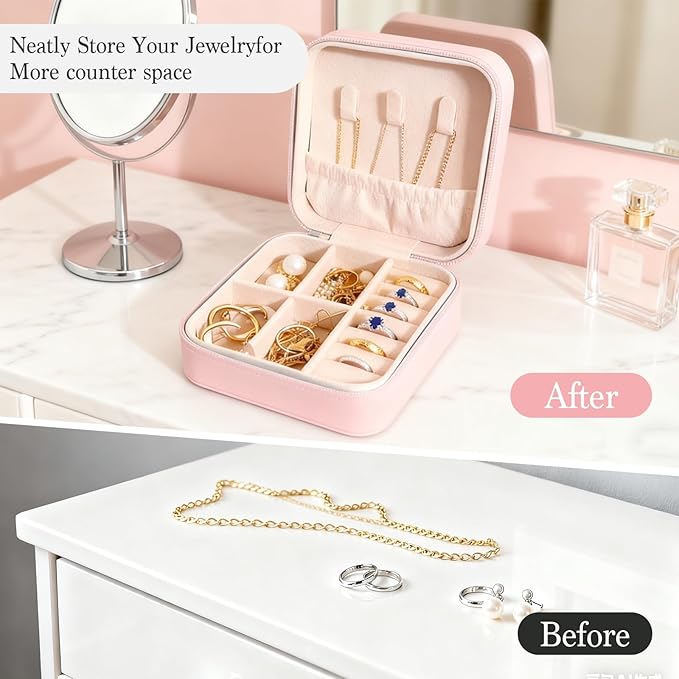 Funny Not Today Jewelry Organizer Case Small Portable Jewelry Organizer Box Christmas Birthday Gifs for Women Girls