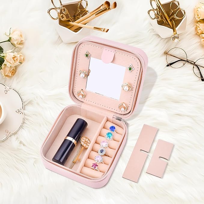 Mothers Day Mom Gifts for Wife Daughter - Stocking Stuffers for Teens Women - Teen Girl Gifts Trendy Stuff Travel Jewelry Box Case Organizer Personalized Christmas Birthday Gift Easter Basket Stuffers