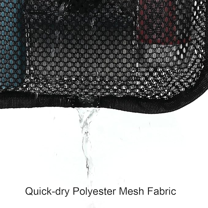 GYEUKHAM Hanging Mesh Shower Caddy for Bathroom - Quick Drying Portable Shower Organizer with Multiple Pockets for Soap,Shampoo and Cruise Ship Essentials Saving Bathroom Storage,Black,1 Pack