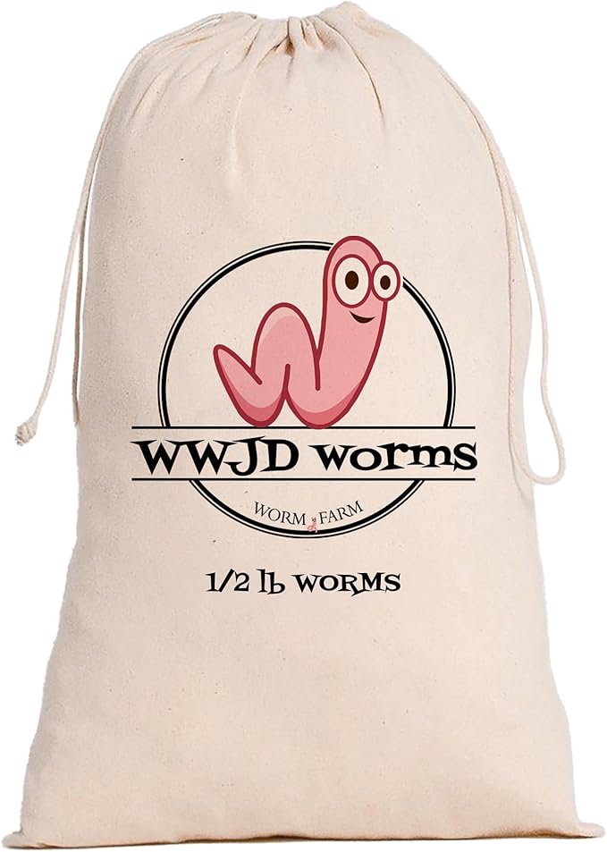 Red Wigglers Composting Worms - 1/2lb Red Worms for Composting - Use on Worm Castings for Plants, Garden, Worm Farm & Compost Starter, Easy to Manage