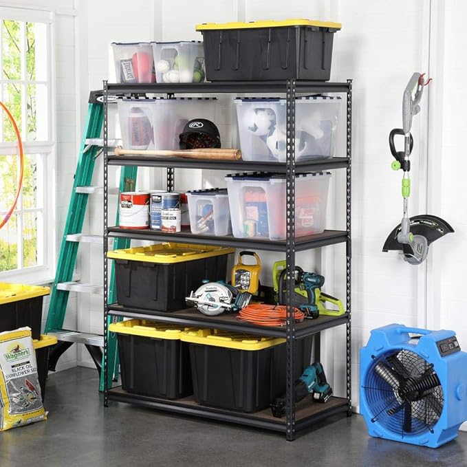 HDX 17 Gal. Storage Tough Tote in Black