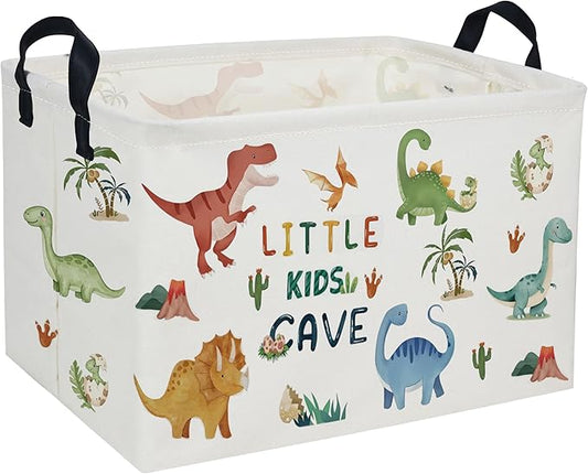 Rectangular Kids Baskets Dinosaur Basket Cute Storage Bins Organizer Box Boys Room Decor for Home.(Coco dinosaur)