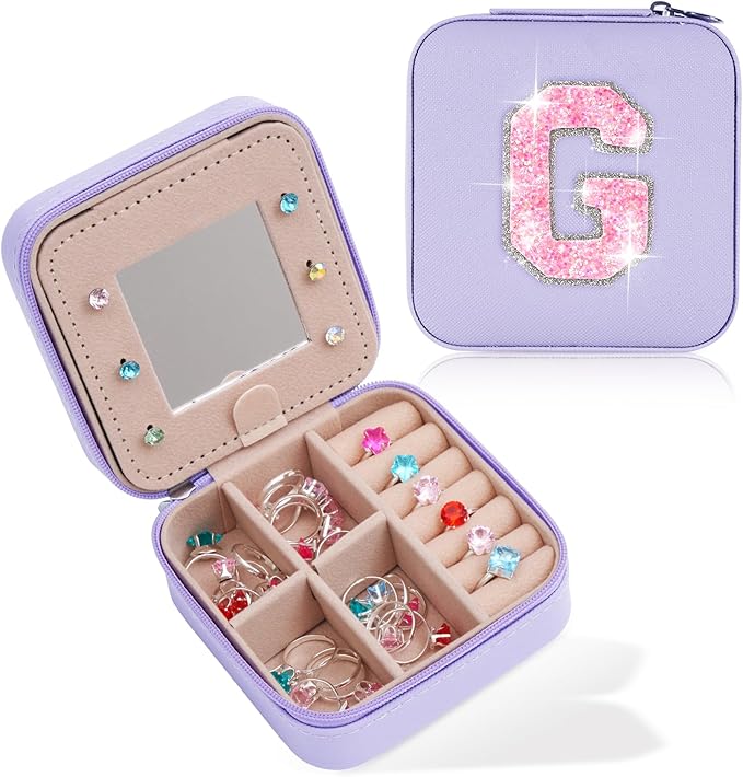 Uygafly Graduation Gifts for Women Teen Her,Fashion Jewelry Case Cute Trendy Stuff Graduation Essentials Accessories | Lavender,G