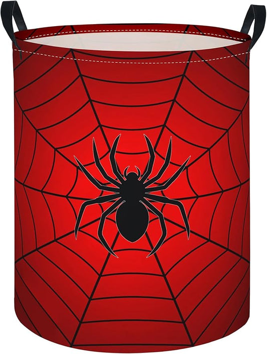 Baby Laundry Hamper kids laundry Basket Waterproof Laundry Bag for Bedroom Toy Clothes Organizer Room Décor(Spider Web)