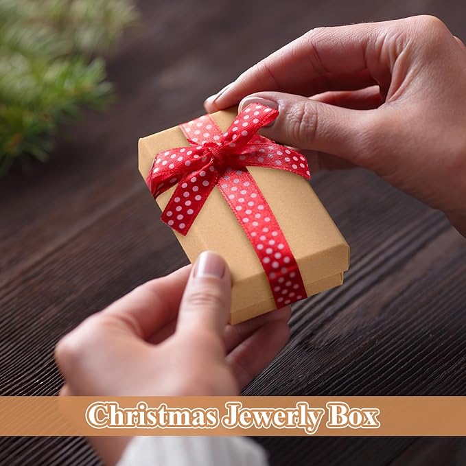 Batiyeer 36 Pcs Cardboard Jewelry Gift Boxes Jewelry Boxes Packaging Small Earring Gift Box with Lids for Necklace Ring Bracelet Party