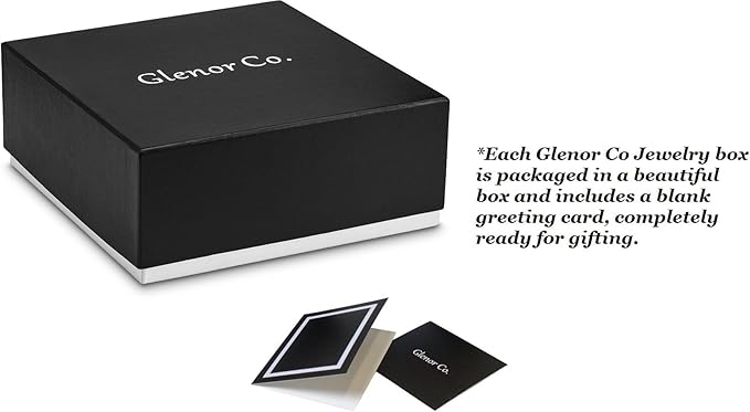 Glenor Co 28 Section Jewelry Box - 2 Layer - Buckle Snap & Magnet Closure - Large Mirror - Pu Leather - Black - Jewelry Organizer for Women & Girls - Holder for Earring Ring Necklace & Bracelet