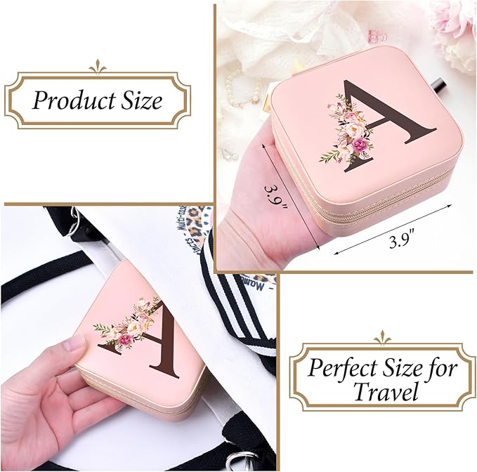 Mothers Day Mom Gifts for Wife Daughter - Stocking Stuffers for Teens Women - Teen Girl Gifts Trendy Stuff Travel Jewelry Box Case Organizer Personalized Christmas Birthday Gift Easter Basket Stuffers