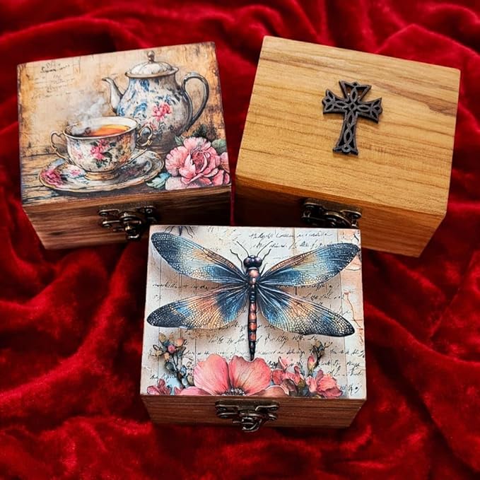 RK Collections Dragonfly Trinket Box Small Jewelry Keepsake Box | Bird lovers Gift Idea, Animals Ornaments for Girls, Women, Gift Idea, for Home Décor (3DFS1)