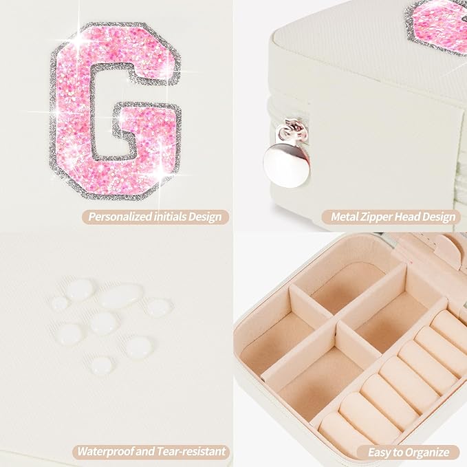Uygafly Graduation Gifts for Women Teen Her,Fashion Jewelry Case Cute Trendy Stuff Graduation Essentials Accessories | Cream,G