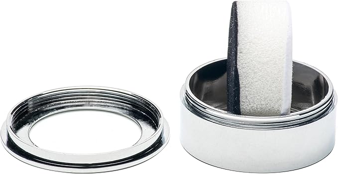 Small Loose Diamond or Gemstone Display Box Case Holder Show Container Metal (Silver- 1.5x0.6)