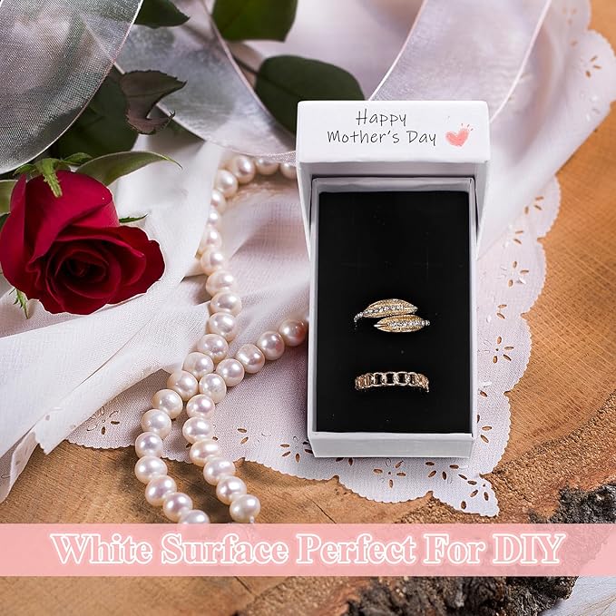 Batiyeer 36 Pcs Cardboard Jewelry Gift Boxes Jewelry Boxes Packaging Small Earring Gift Box with Lids for Necklace Ring Bracelet Party