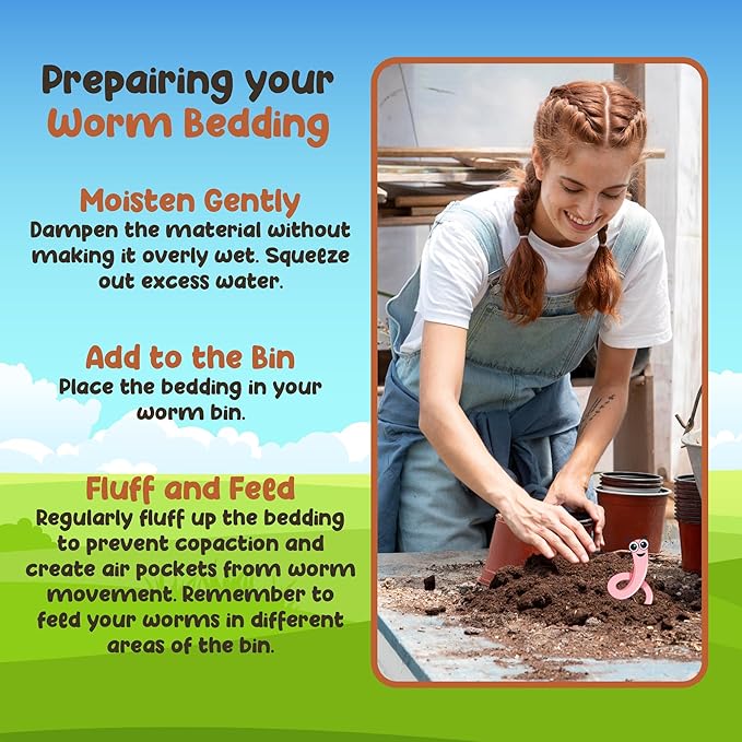 Red Wigglers Composting Worms - 1/4lb Red Worms for Composting - Use on Worm Castings for Plants, Garden, Worm Farm & Compost Starter, Easy to Manage