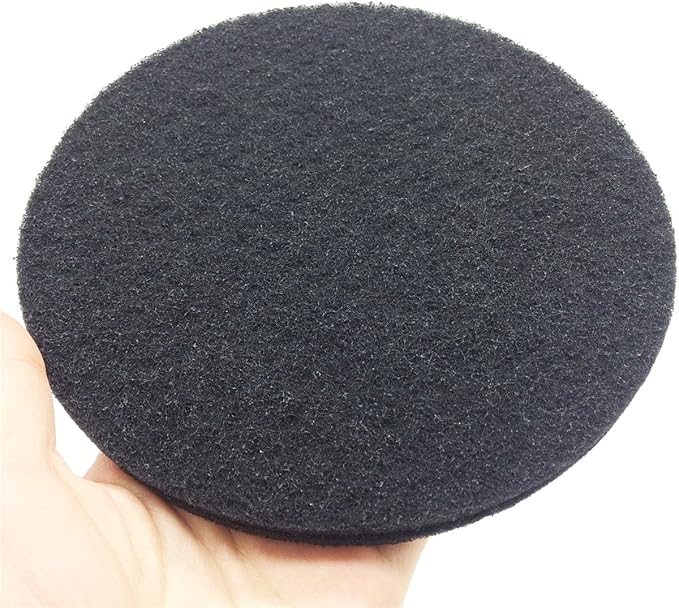 Becozofu 7.25 inch Kitchen Compost Bin Charcoal Filter Replacements, Compost Pail Replacement Carbon Filters, Round, Activated Charcoal, Set of 8