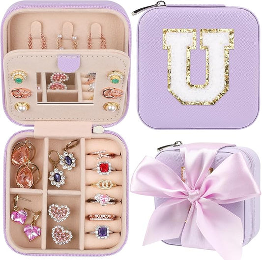 CHMI Purple Jewelry Box, Travel Jewelry Organizer, Women's Gifts - Birthday, Christmas