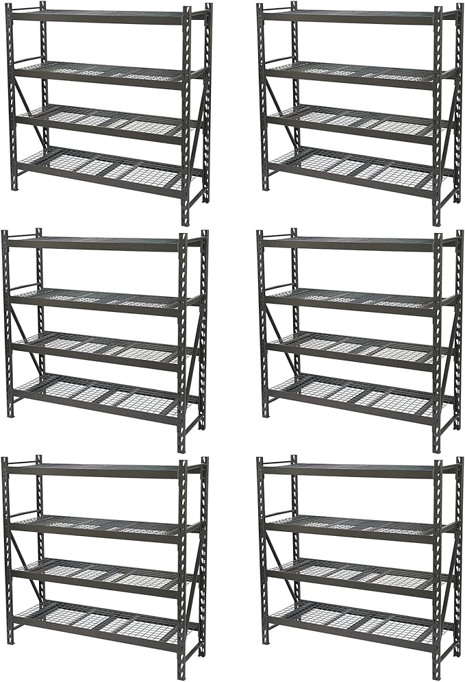 Ironton Industrial Shelving Rack (Pack of 6)
