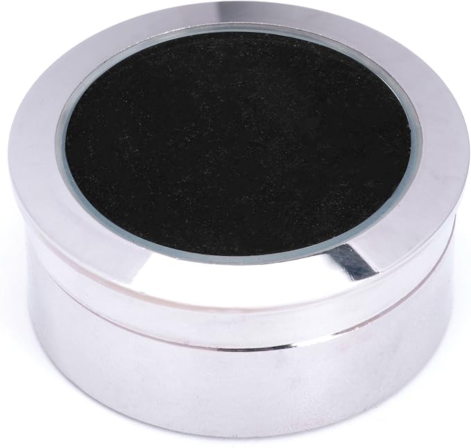 Mini Diameter 1.3 inch Loose Diamond or Gemstone Display Box Case Holder Show Container Metal (Silver- 1.3x0.5)