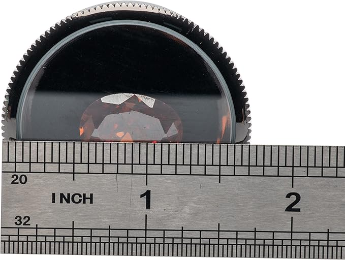 Small Loose Diamond or Gemstone Display Box Case Holder Show Container Metal (Black- 1.7x0.7)