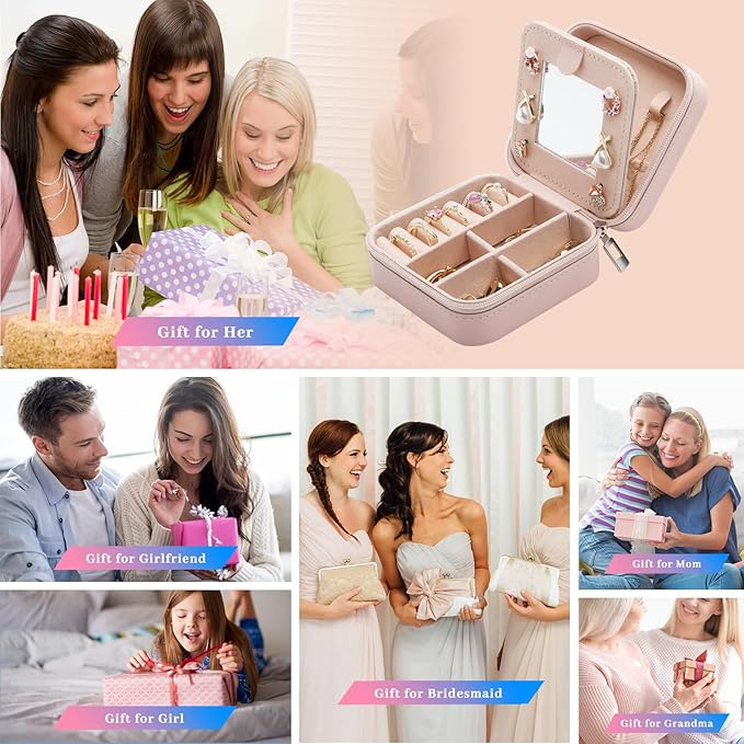 Maid of Honor Gift from Bride, Bridesmaids Proposal Gifts, Bachelorette Party Gift for Maid of Honor, Wedding Gifts for Bridesmaid Travel Jewelry Box
