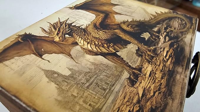 RK Collections Dragon Trinket Keepsake Box | Home Décor, Gifts for Dragon Lovers, Animal Ornaments | Earrings Necklace Storage Box for Girls Women (3DRS1)