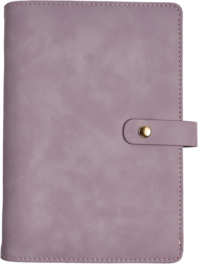 Travel Jewelry Binder Organizer Storage Book - Jewelry Boxes PU Leather Organizer Case with Zipper Velvet Pouches for Women Gifts - Pale Lilac