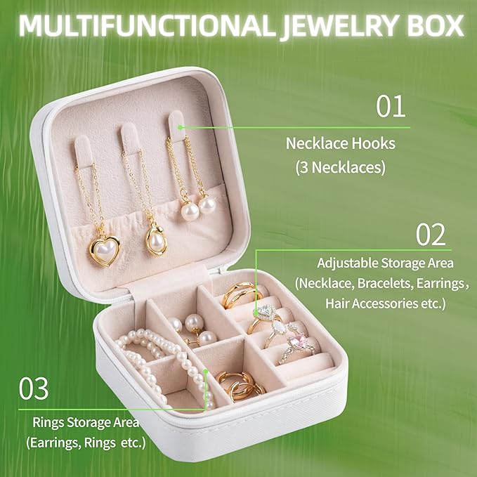 6-Pack Soccer Portable Jewelry Box for Team Travel White Sport Jewelry Case Bulk Gifts for Soccer Team Athletes & Sports Enthusiasts Christmas Events & Milestones
