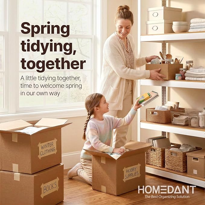 HOMEDANT House 5 Tier 24.1" W Laminated Metal Shelving Unit Adjustable Storage Utility Rack Heavy Duty Shelves Organization Multipurpose Shelf Kitchen Garage Pantry Closet 1 Pack