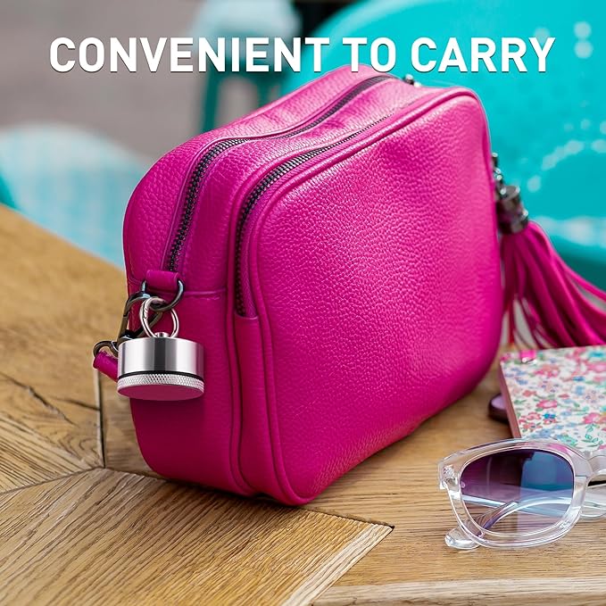 Aluminum Mini Traveling Jewelry Holder Storage with Easy-Access Clasp, Compact Safe Storage for Rings, Necklaces, Earrings - Convenient for Traveling, Removable Soft Pads for Pills