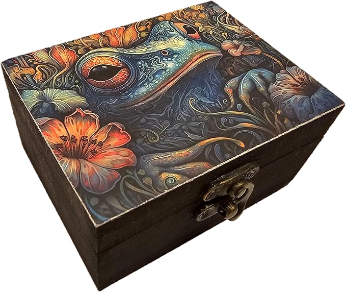 RK Collections Frog Trinket Box Small Jewelry Keepsake Box | Frog lovers Gift Idea, Animals Ornaments for Girls, Women, Gift Idea, for Home Décor (3FS)